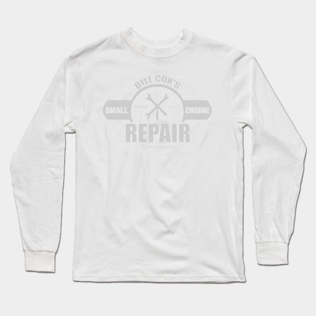 Bill Cox Small Engine Repair Long Sleeve T-Shirt by MonkeyKing